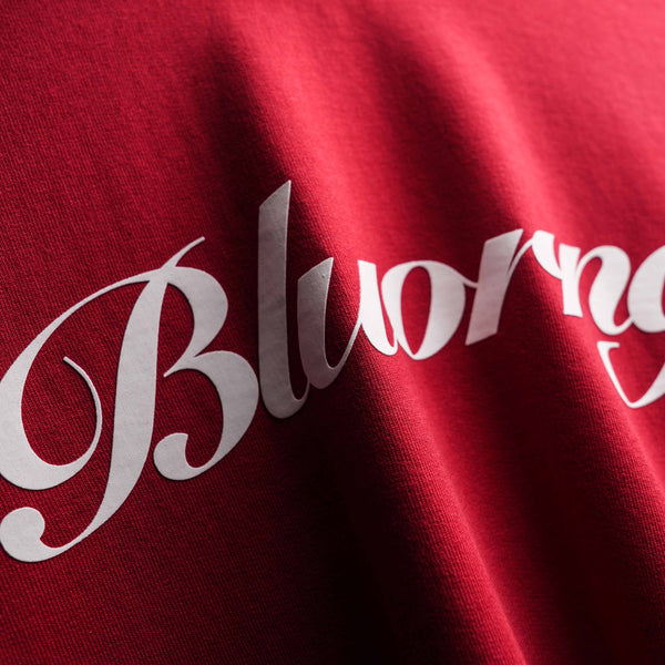 Premium red faded oversized t-shirt screen print bold message