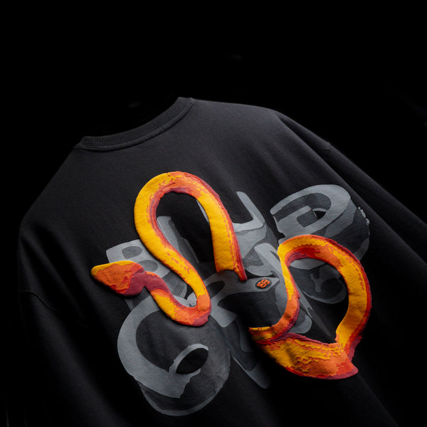BLACK SNAKE T-SHIRT
