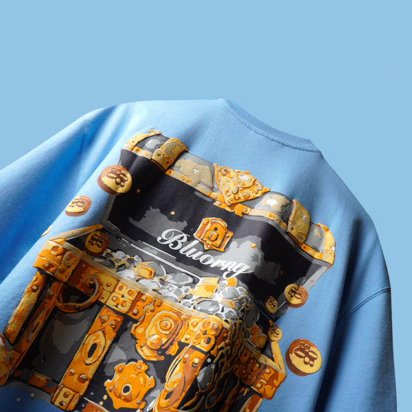 BLU TREASURE T-SHIRT - EMBOSS PRINT TEE