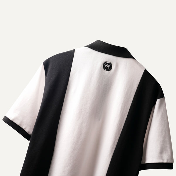 BLACK WHITE POLO T-SHIRT - PREMIUM POLO