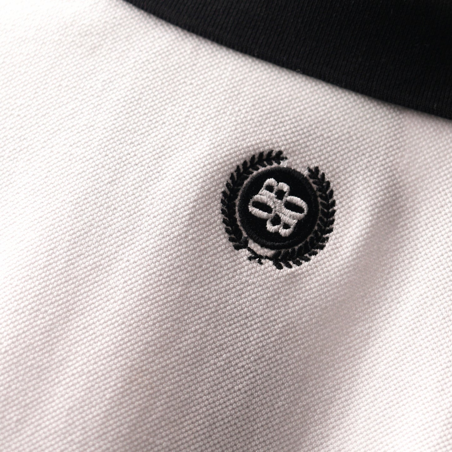 BLACK WHITE POLO T-SHIRT