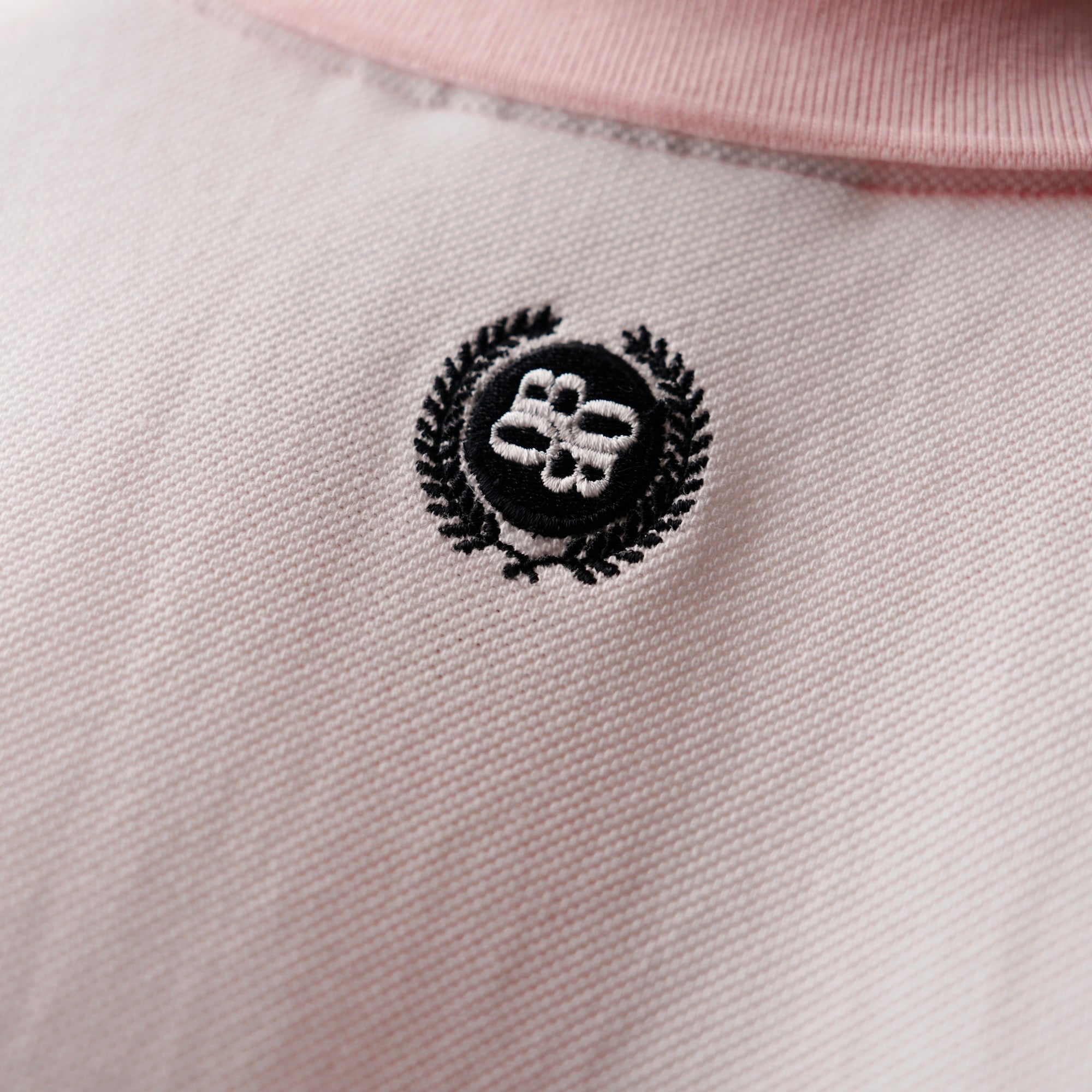 Pink White Polo T-Shirt
