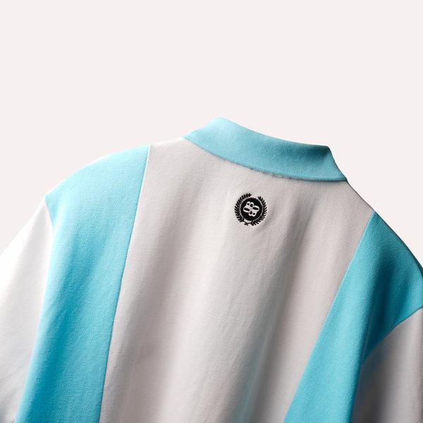 BLU WHITE POLO T-SHIRT - COTTON POLO