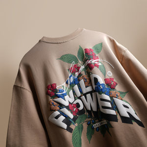 Beige Wild Flower T-Shirt