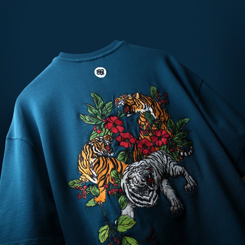 FOREST AMBUSH EMBROIDERY T-SHIRT - Premium Oversized T-Shirt For Men ...