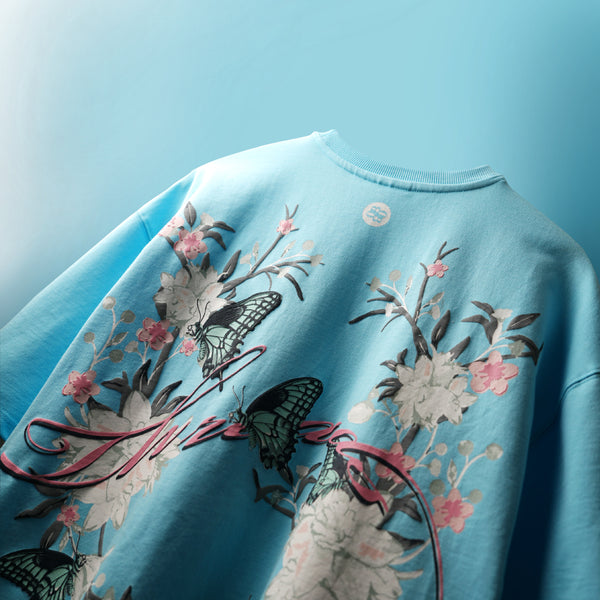 Blue Fresh Threads Crew Neck T-Shirt