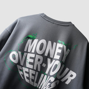 Grey Materialistic T-Shirt