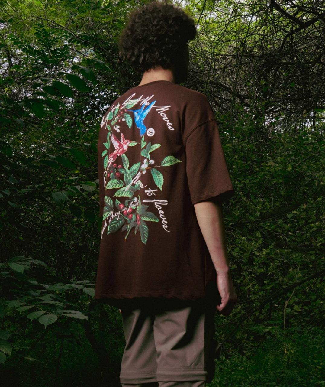 brown-oversized-hummingbird-back-print-tshirt