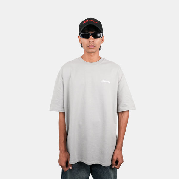 Streetwear oversized grey premium emotions graphic tee