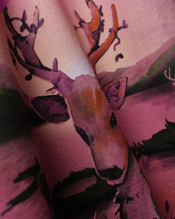 Berry Stag Bloom T-Shirt