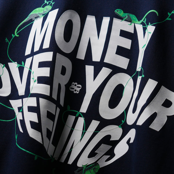 Navy Materialistic HD Print T-Shirt