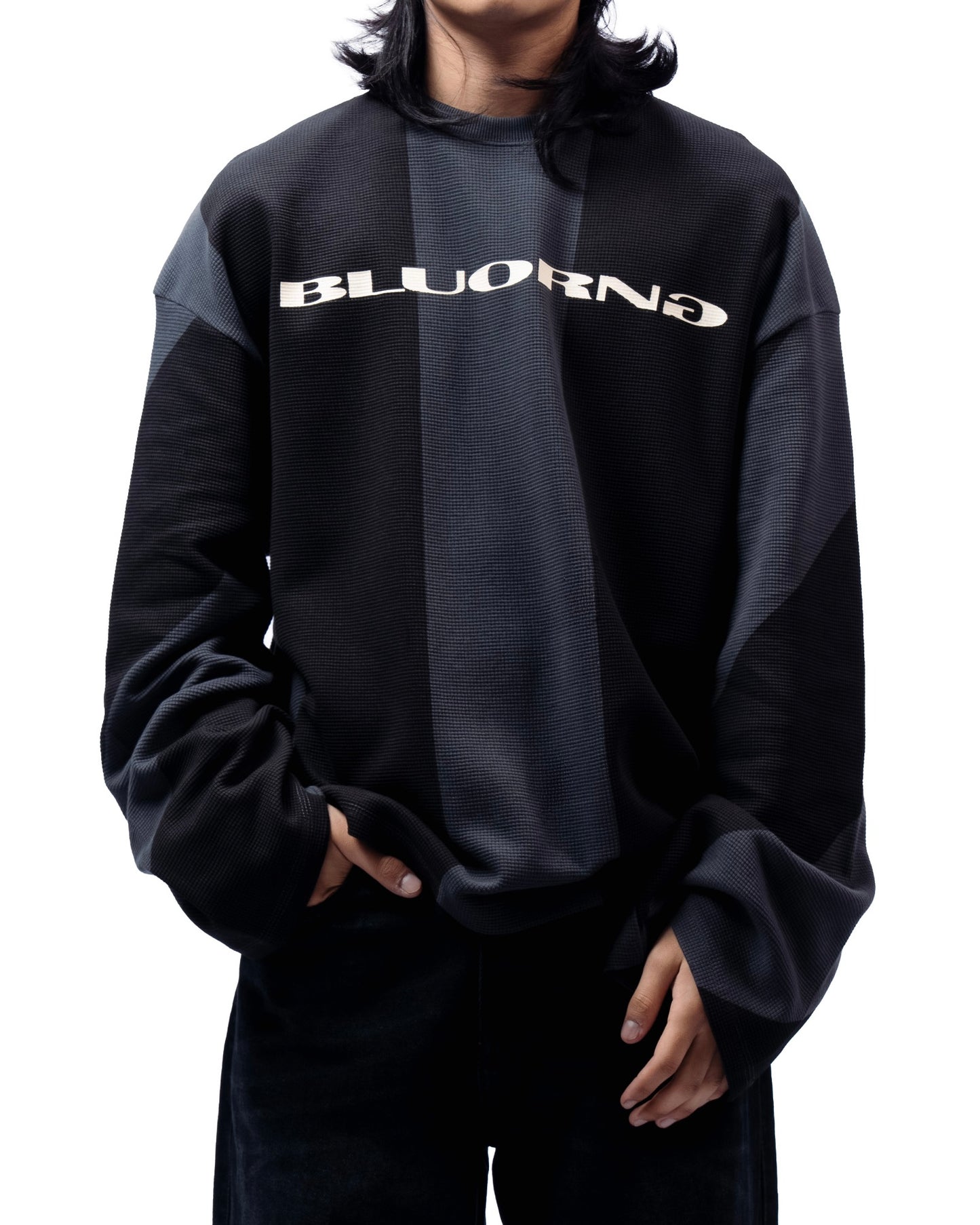 Dark grid full sleeve T-Shirt