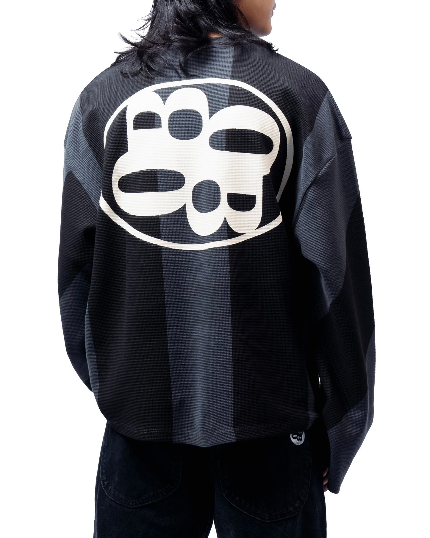 Dark grid full sleeve T-Shirt