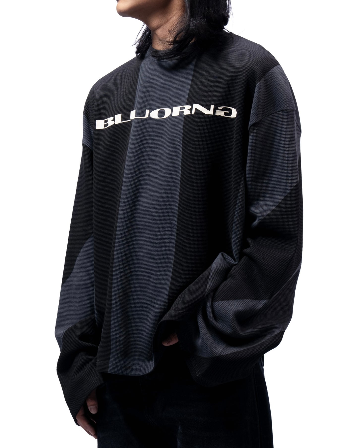 Dark grid full sleeve T-Shirt