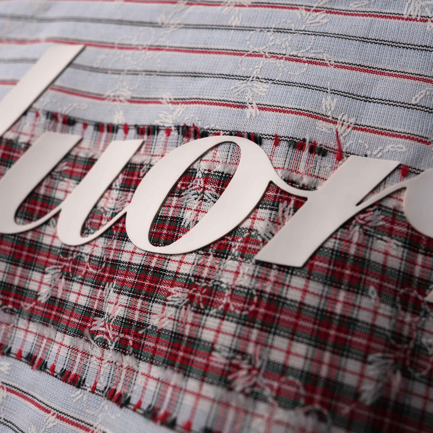 Red Plaid And Petals Shirt