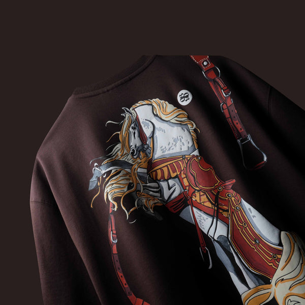  Brown Saddle Printed T-shirt 