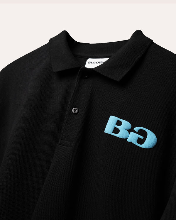 Black Basic Polo T-Shirt