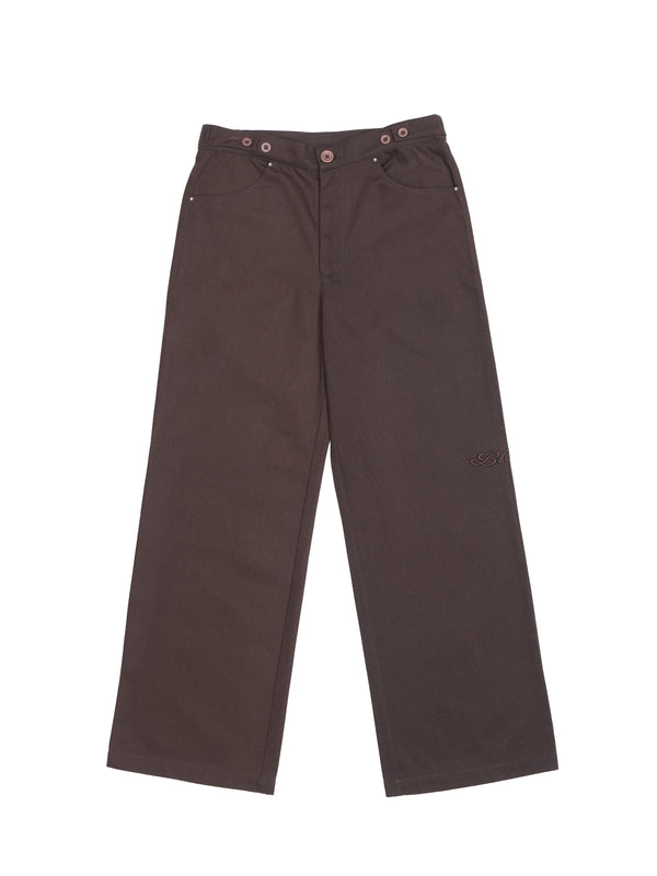 Toffee Brown Twill Pants