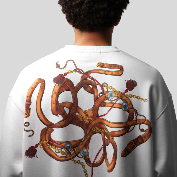  Premium White Harnessed T-shirt 