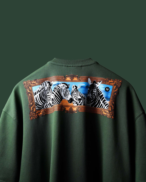 Bottle Green Striper Society T-Shirt