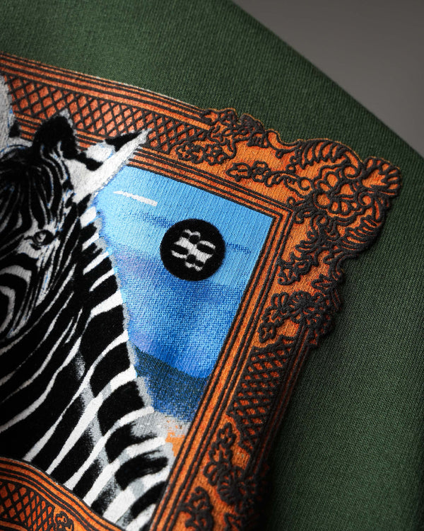 Bottle Green Striper Society T-Shirt