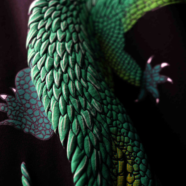 Black Gator-Aide Puff Screen Print T-Shirt