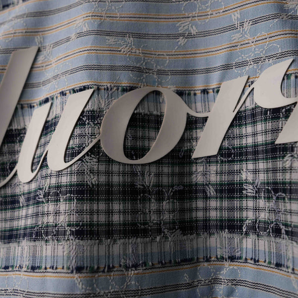 Blu Plaid And Petals Shirt