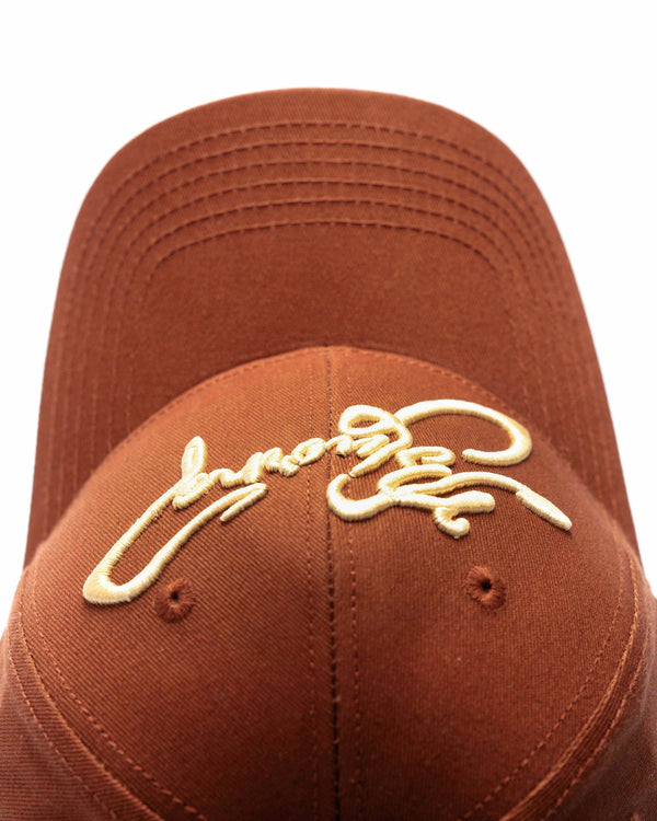Rust And Beige Cap