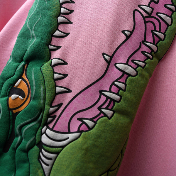 Pink Lacostlier Puff Print T-Shirt