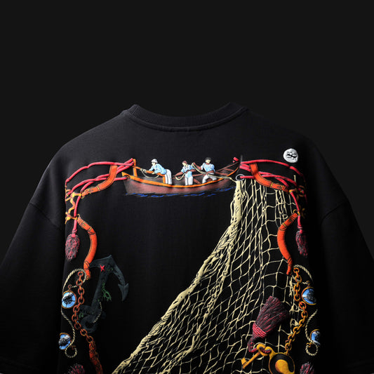 BLACK CATCH T-SHIRT - Relaxed Fit T-Shirt