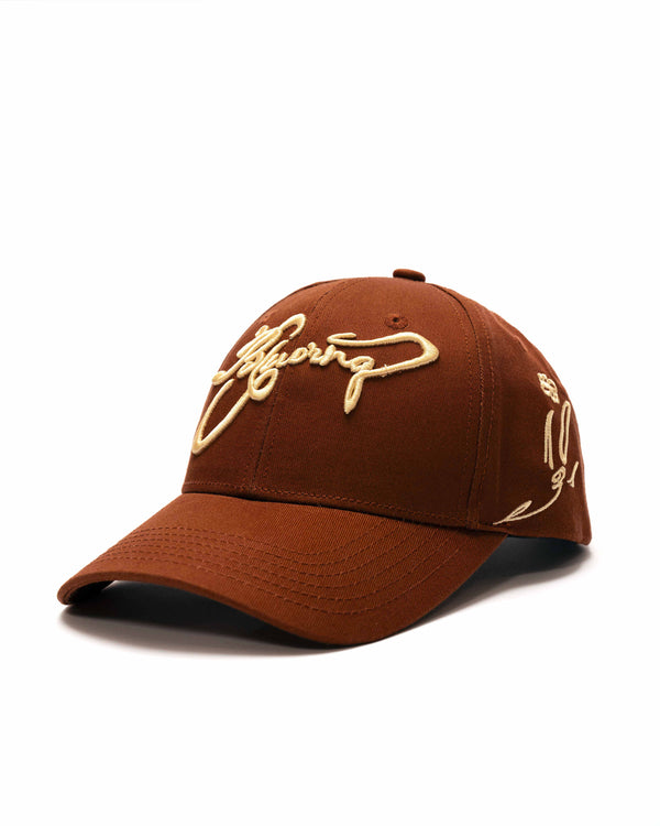 Rust And Beige Cap