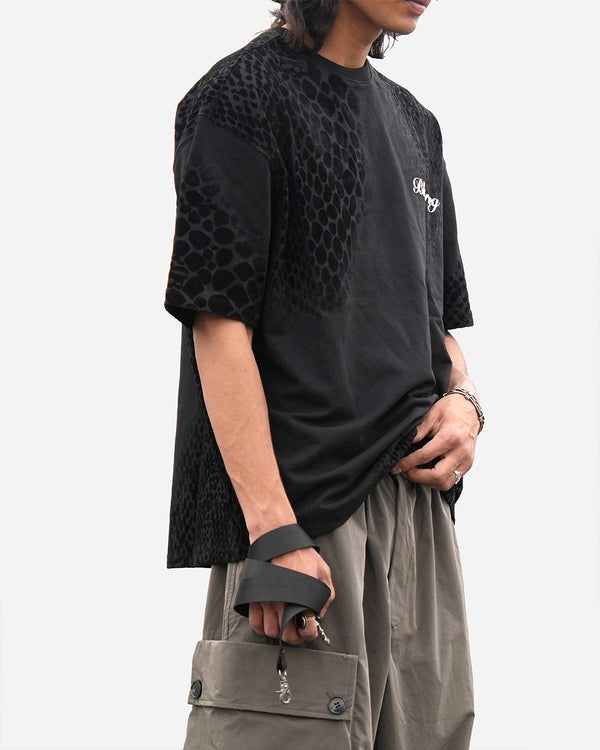 Premium Black Flock Illusion T-Shirt