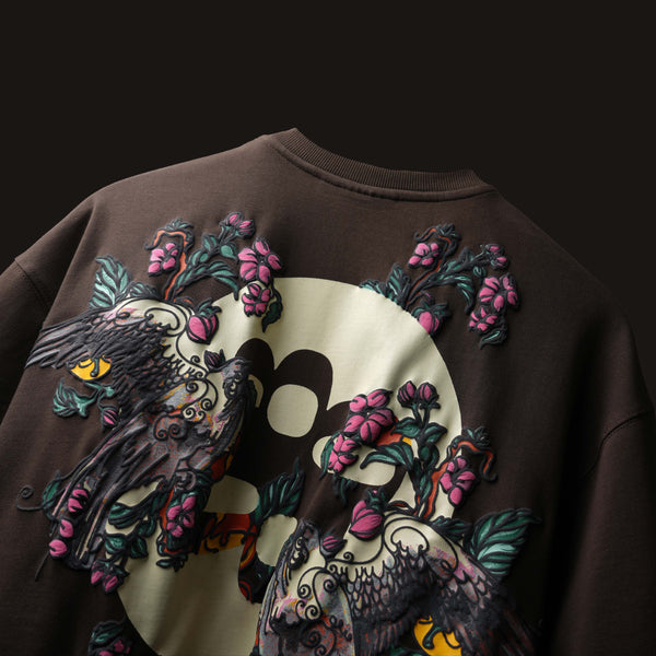 Brown Lunar Wings T-Shirt