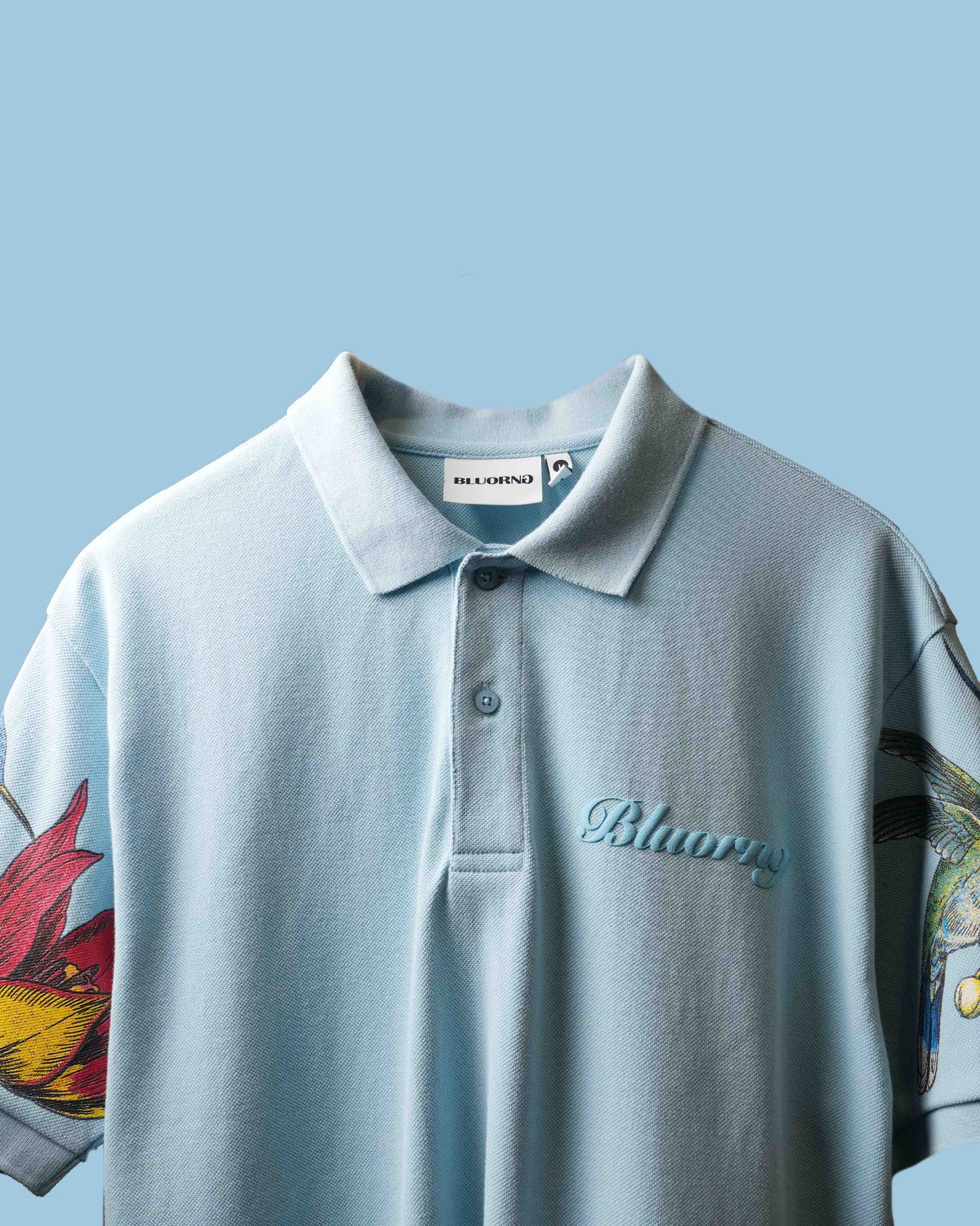 Aqua Aviary Polo T-Shirt