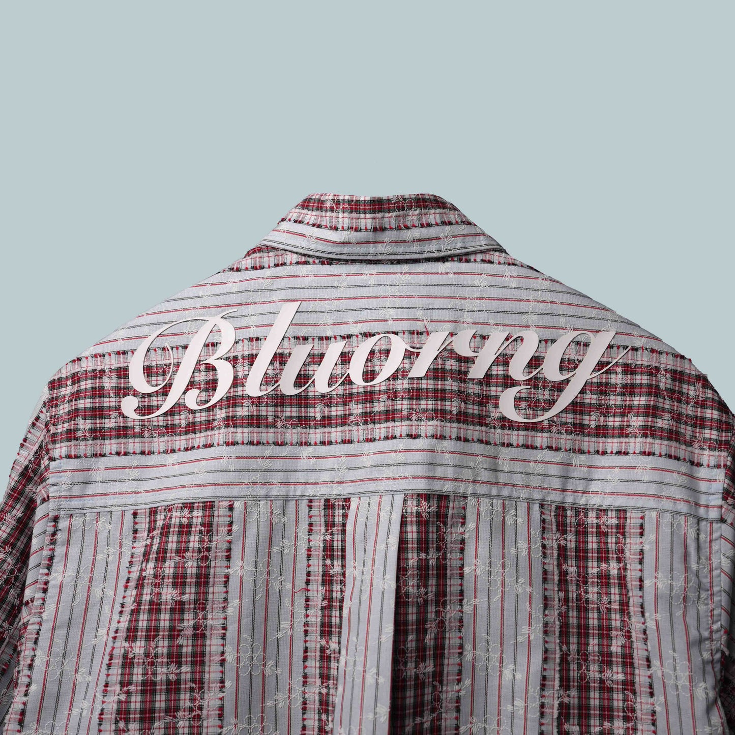 Red Plaid And Petals Shirt