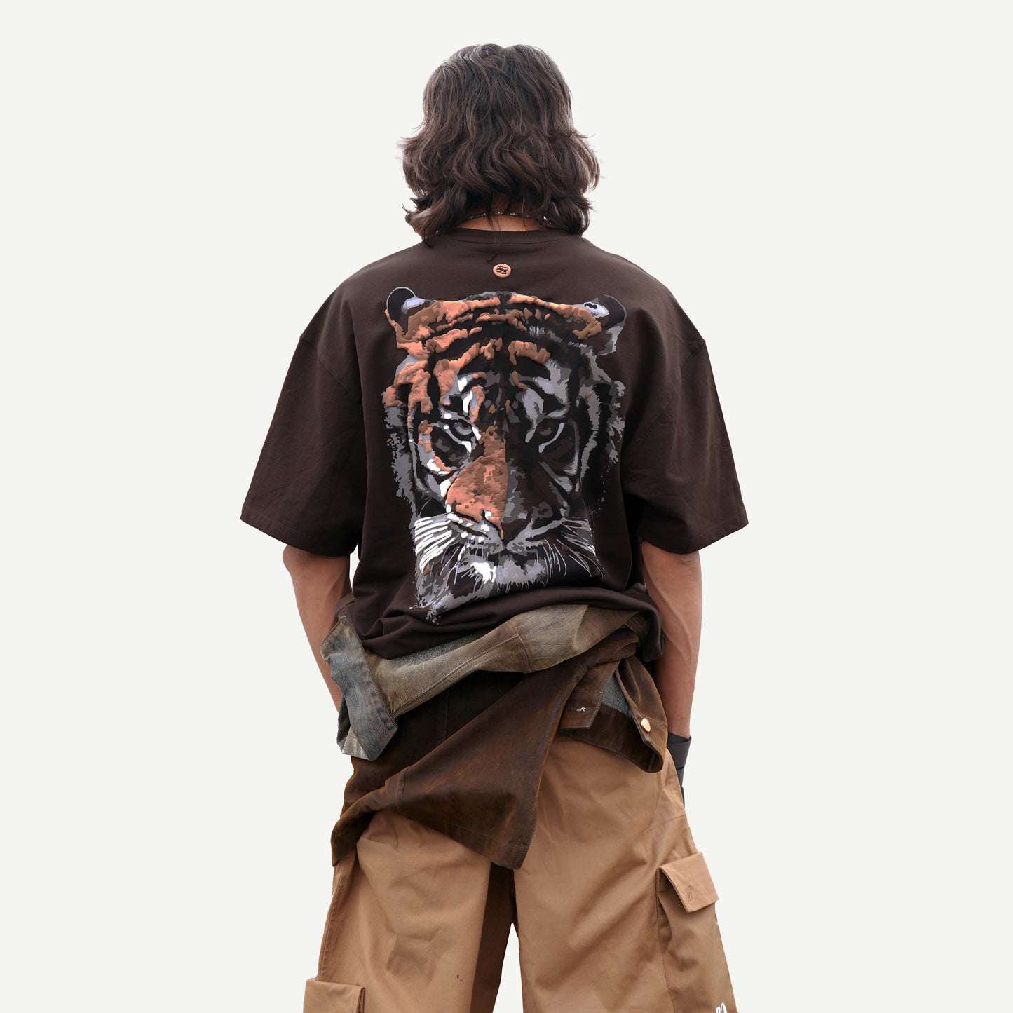 BROWN TIGER T-SHIRT