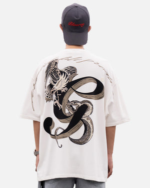 White Serpent Battle T-Shirt