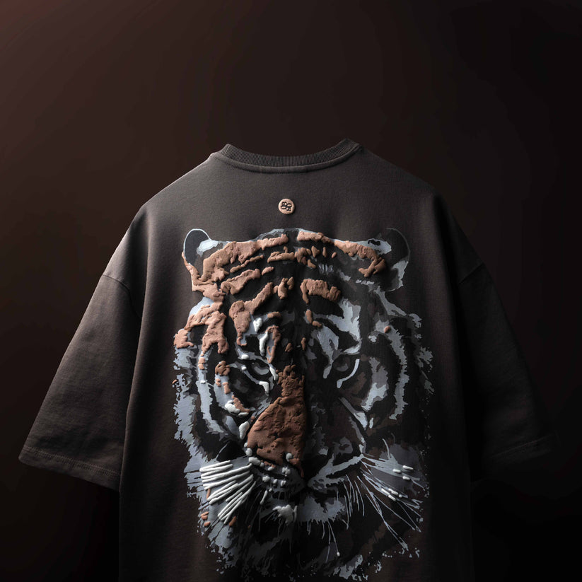 Tiger T-Shirt Light Grey