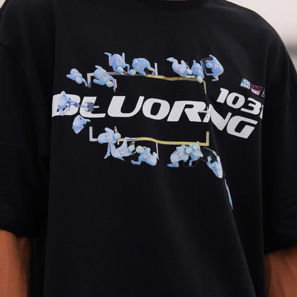 Black Box Box Rib Neck T-Shirt