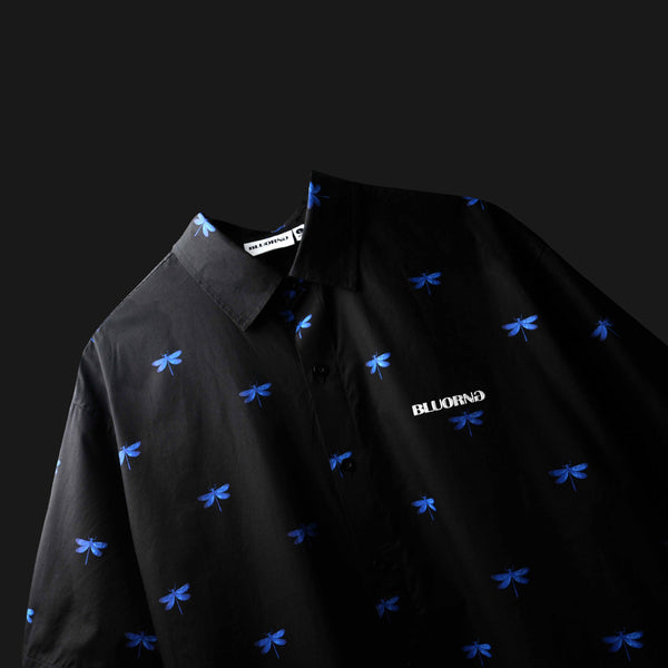 BLACK DRAGONFLY SHIRT - Black Premium Shirt