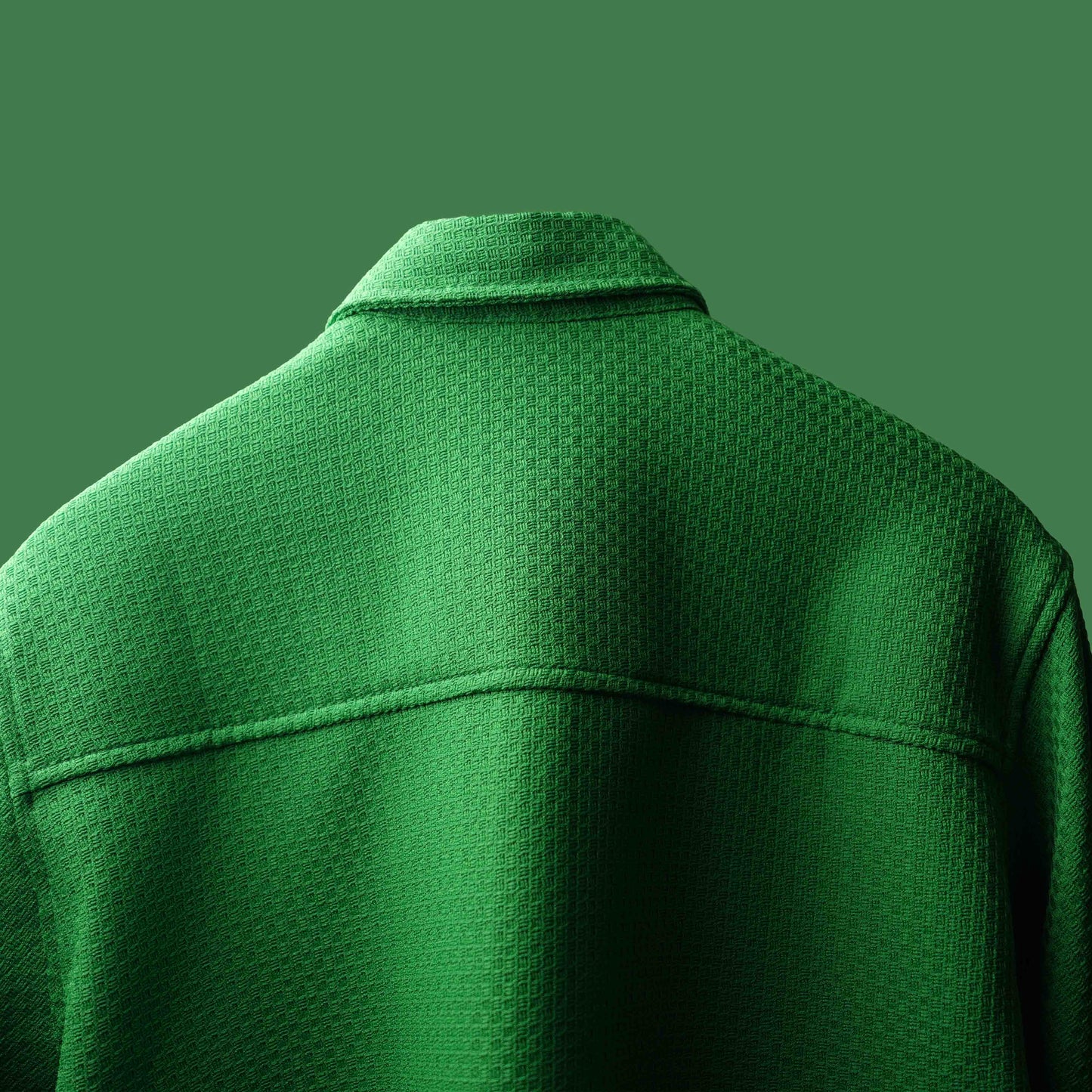 Premium Dark Green Textured Shirt