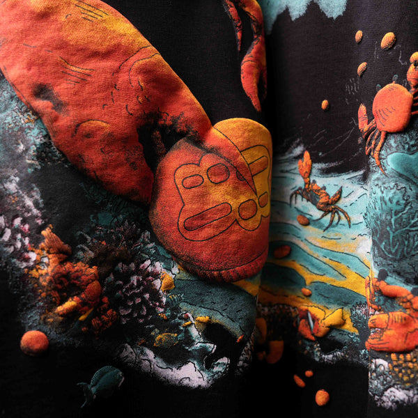 Black Gold Digger Puff Print T-Shirt