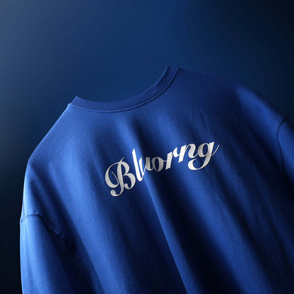 Blue Materialistic Relaxed Fit T-Shirt