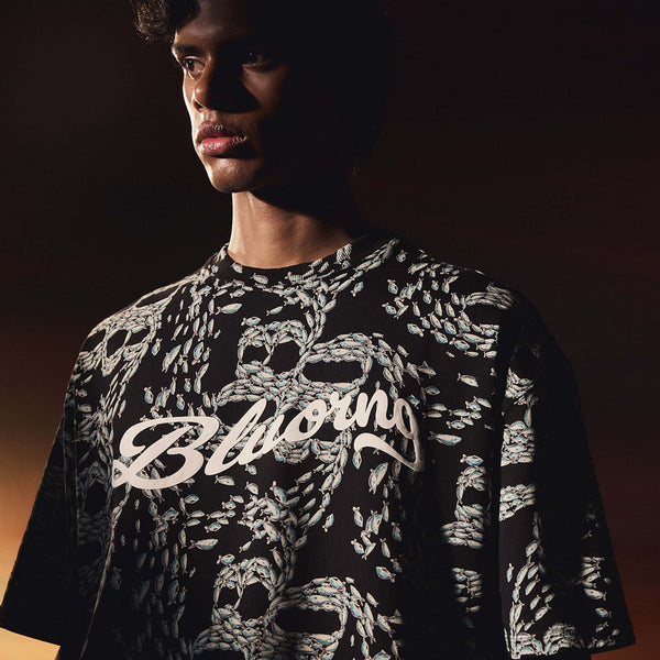 Feeding Frenzy Logo Terry Cotton T-Shirt