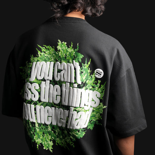 Black premium oversized graphic t-shirt