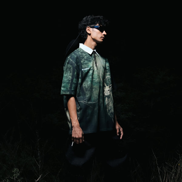 Premium oversized camouflage graphic t-shirt front & back print