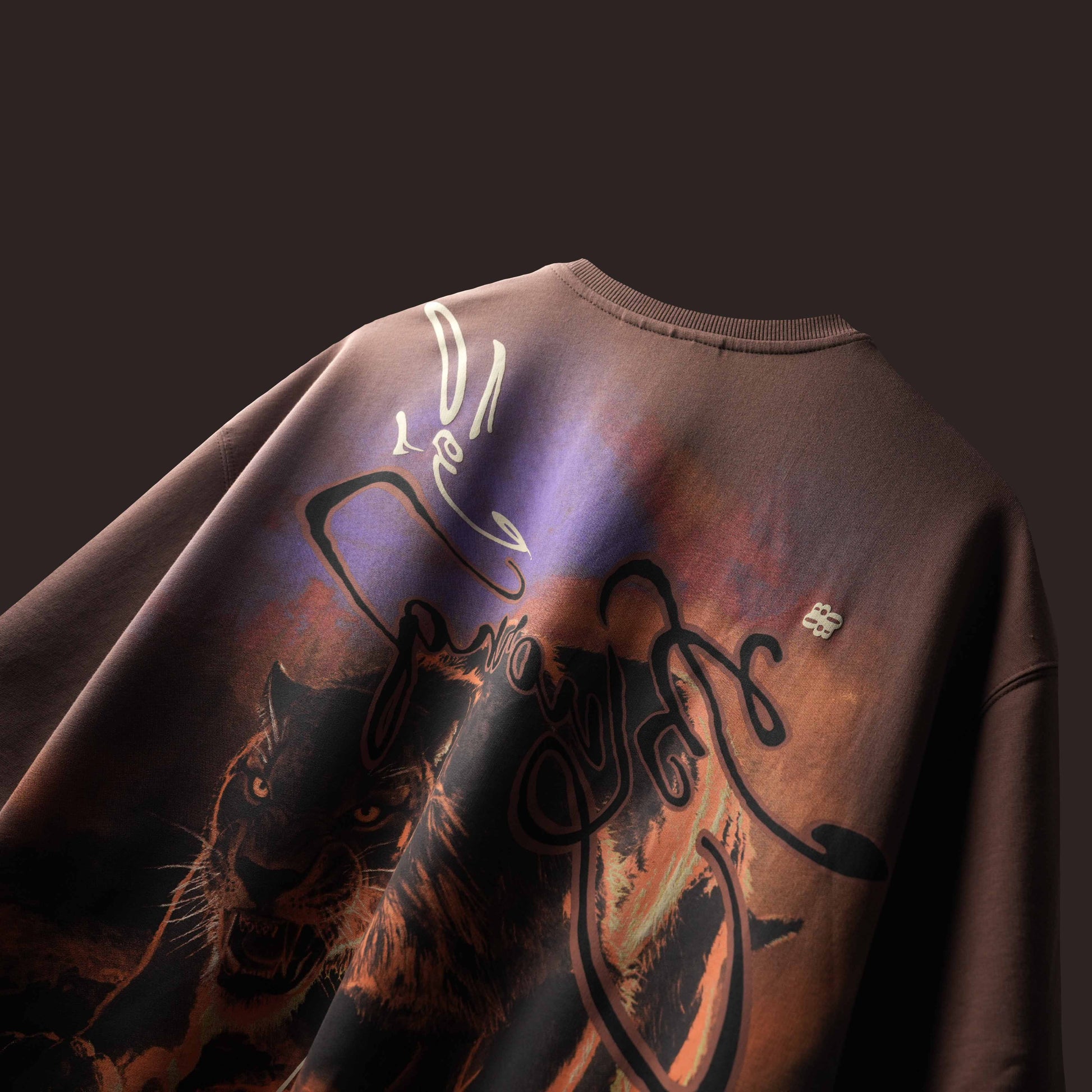 Crew Neck Brown Saber Rager T-Shirt