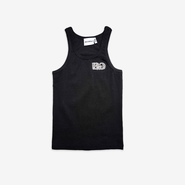 Black Crystal Tank Top