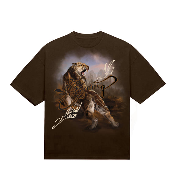 Brown Short Sleeve Saber Rager T-Shirts for Concert