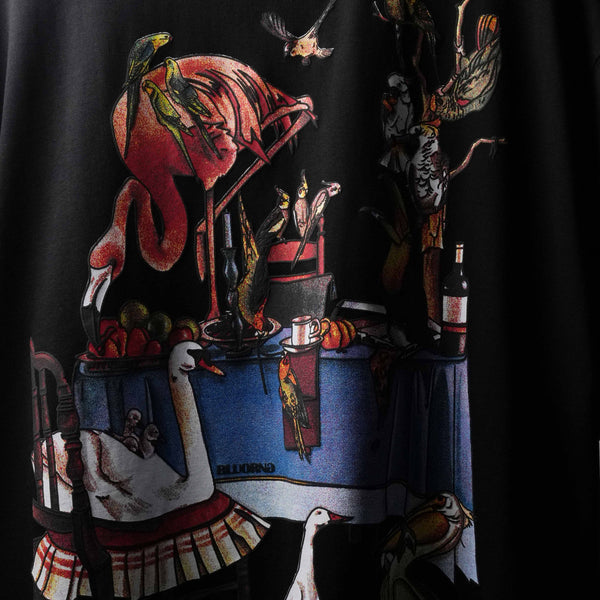 BLACK FINE DINE RICH COTTON T-SHIRT